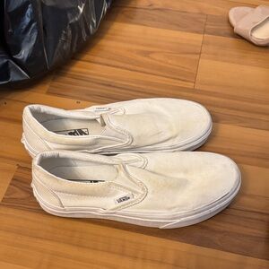 Vans Men's Off-White Slip-On Sneakers